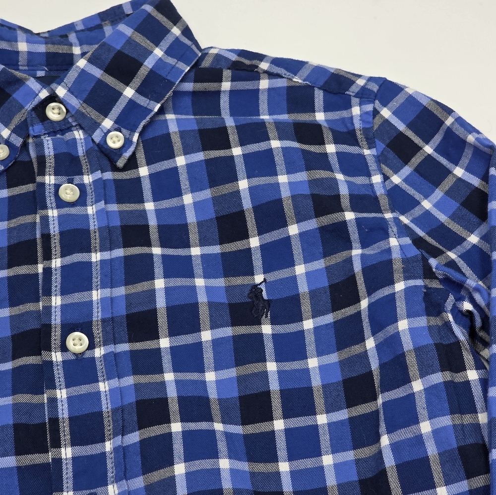 Ralph Lauren boys' brushed cotton button down size 7 - Picture 2 of 4